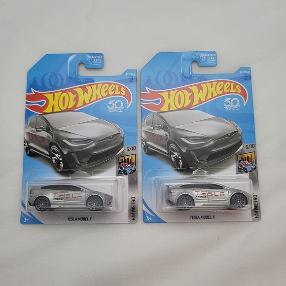 Hot Wheels 50th Anniversary Tesla Model X - Picture 1 of 2
